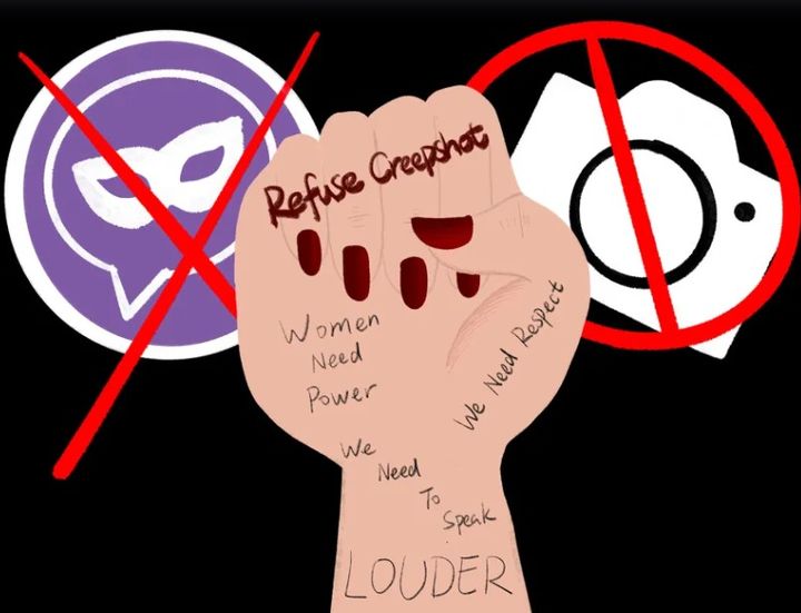 [서울=뉴시스] ‘마스크 파크 트리홀 포럼’ 같은 음란 채팅 단체방에 대한 인식을 높이고 대응을 촉구하는 한 운동가의 포스터.(출처: CNN) 2025.08.25.&nbsp; *재판매 및 DB 금지