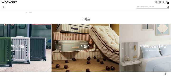 (사진=W컨셉 홈페이지 캡처) *재판매 및 DB 금지