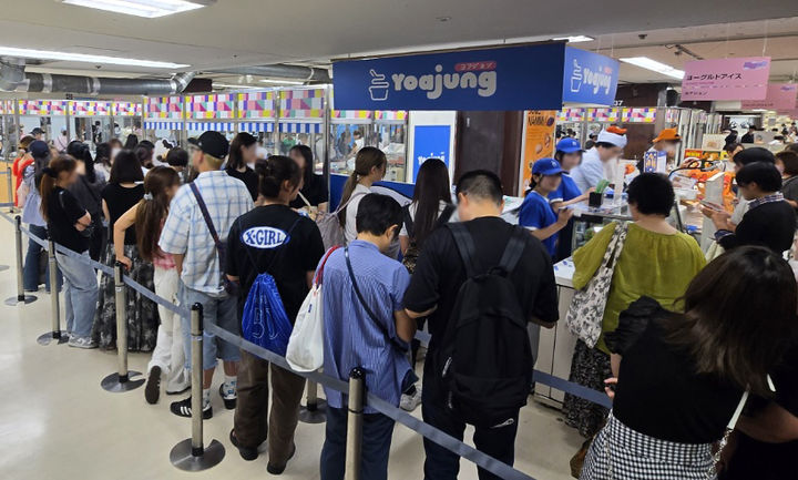 [서울=뉴시스] 지난 21일부터 25일까지 일본 요코하마에서 진행된 요아정 팝업스토어 모습. (사진=요아정 제공) *재판매 및 DB 금지