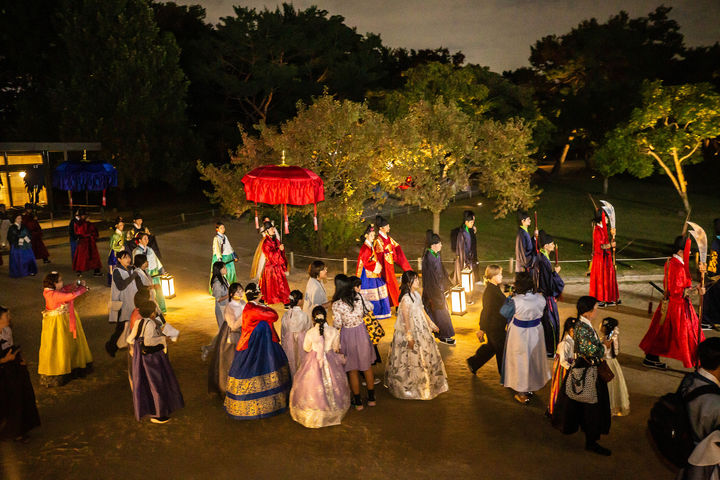 [서울=뉴시스] 2024년 경복궁 한복 연향 (사진=국가유산진흥원 제공) 2025.08.26. photo@newsis.com *재판매 및 DB 금지