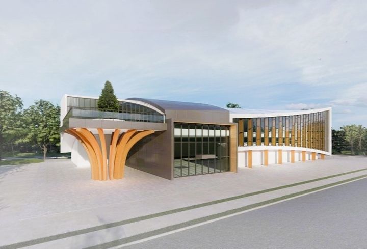 [장성=뉴시스] 전남 장성군 황룡면 월평리 일대에 2029년 완공을 목표로 건립이 추진되는 산림복합문화센터 조감도. (사진=장성군 제공) 2025.08.26. photo@newsis.com *재판매 및 DB 금지