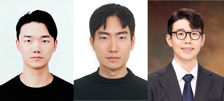 [서울=뉴시스] (왼쪽부터) 중앙대 컴퓨터공학과 윤창현 석사과정, 숭실대 기계공학부 박성현 교수, 중앙대 기계공학부 및 컴퓨터공학과 이수영 교수. (사진=중앙대 제공) 2025.08.26. photo@newsis.com *재판매 및 DB 금지