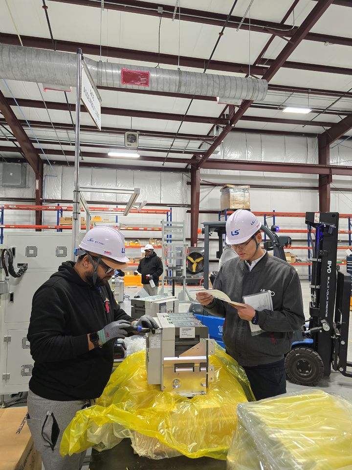 [서울=뉴시스]미국 텍사스주 배스트럽시에 위치한 'LS일렉트릭 배스트럽 캠퍼스' 내부. (사진 = LS) 2025.08.26. photo@newsis.com *재판매 및 DB 금지