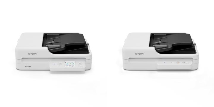 [서울=뉴시스]한국엡손이 고속·정밀 스캔 작업을 구현하는 하이브리드 스캐너 2종을 출시했다. 사진은 북스캐너 DS-1760WN(왼쪽), 문서 스캐너 DS-1730(오른쪽) (사진=한국엡손 제공) photo@newsis.com *재판매 및 DB 금지