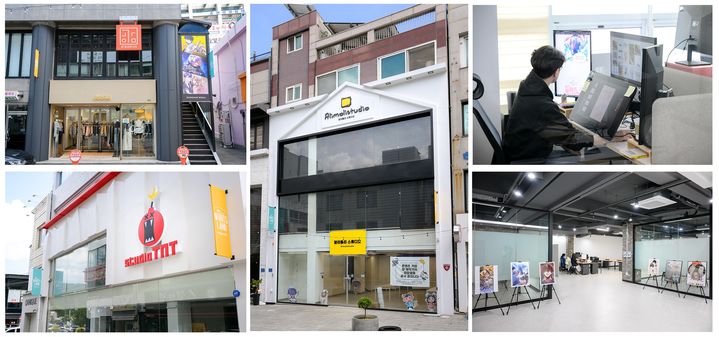 [순천=뉴시스] 순천시 원도심 일대 공실에 입주한 웹툰 기업들. 2025.08.27. photo@newsis.com *재판매 및 DB 금지