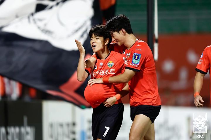 [서울=뉴시스] 프로축구 K리그1 강원FC의 김대원. (사진=대한축구협회 제공) *재판매 및 DB 금지