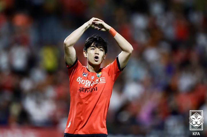 [서울=뉴시스] 프로축구 K리그1 강원FC의 김대원. (사진=대한축구협회 제공) *재판매 및 DB 금지