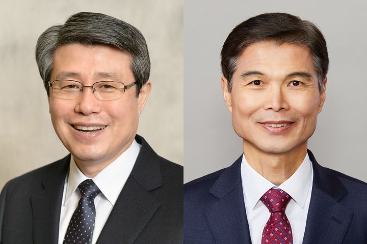 [서울=뉴시스] 삼육대 김성익(왼쪽), 김일목 전 총장. (사진=삼육대 제공) 2025.08.28. photo@newsis.com *재판매 및 DB 금지