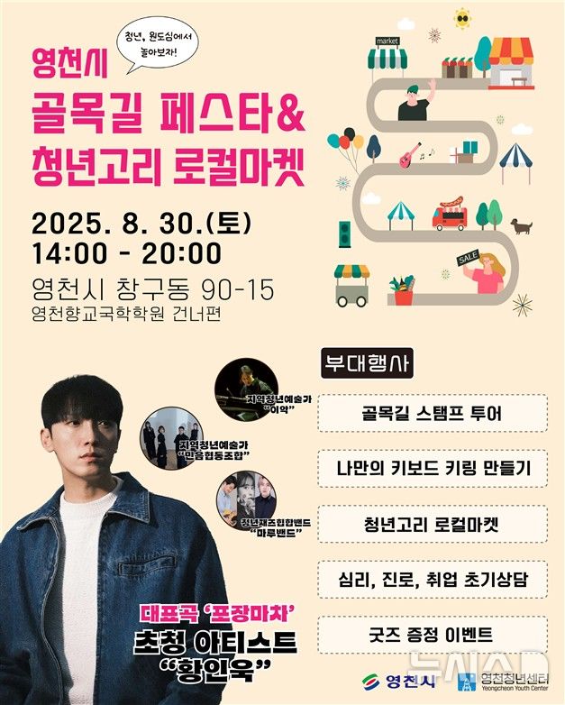 영천시 ‘골목 페스타＆청년고리 로컬마켓’ 포스터