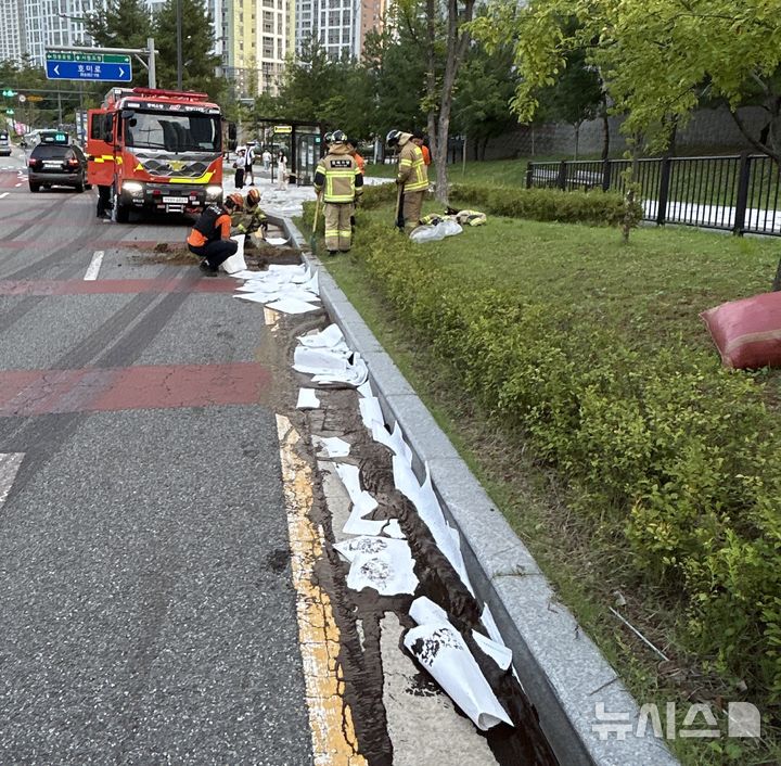 [청주=뉴시스] 사고 현장 (사진= 청주동부소방서 제공) 2025.08.28. photo@newsis.com *재판매 및 DB 금지