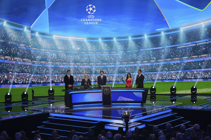 [모나코=AP/뉴시스]2025~2026시즌 UCL 리그 페이즈 대진 추첨. 2025.08.28.