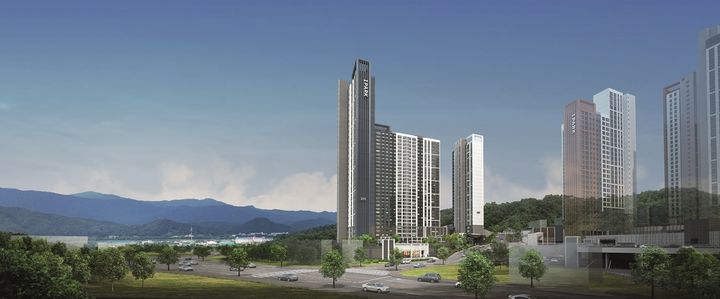 춘천 레이크시티 2차 아이파크 투시도. (사진=HDC현대산업개발 제공) *재판매 및 DB 금지