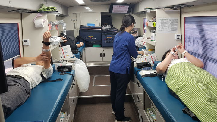 [함양=뉴시스] 함양군 헌혈.&nbsp; (사진=함양군 제공) 2025.08.29. photo@newsis.com *재판매 및 DB 금지