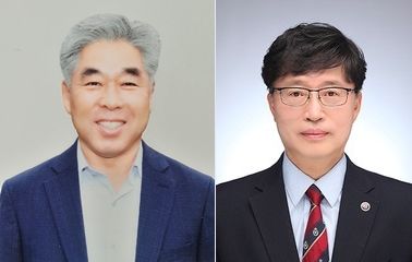 (왼쪽부터) 천범산 세종시교육청 부교육감과 김태영 충북도립대 교수. *재판매 및 DB 금지