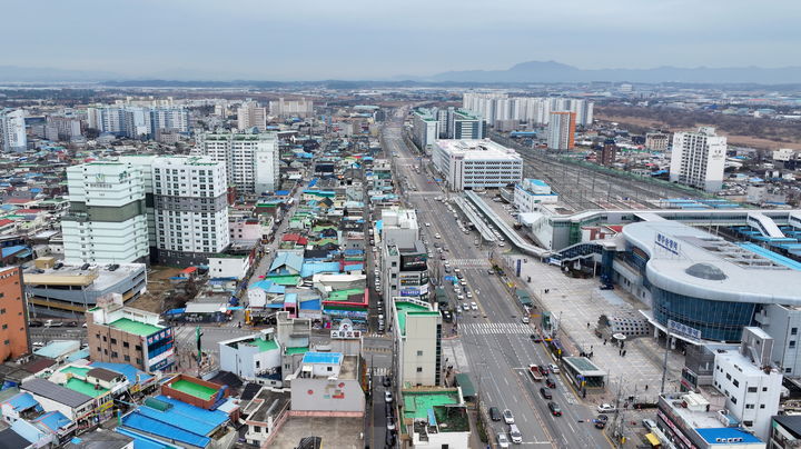 [광주=뉴시스] 광주송정역 일대 전경. (사진 = 광주 광산구 제공) 2025.08.29. photo@newsis.com *재판매 및 DB 금지