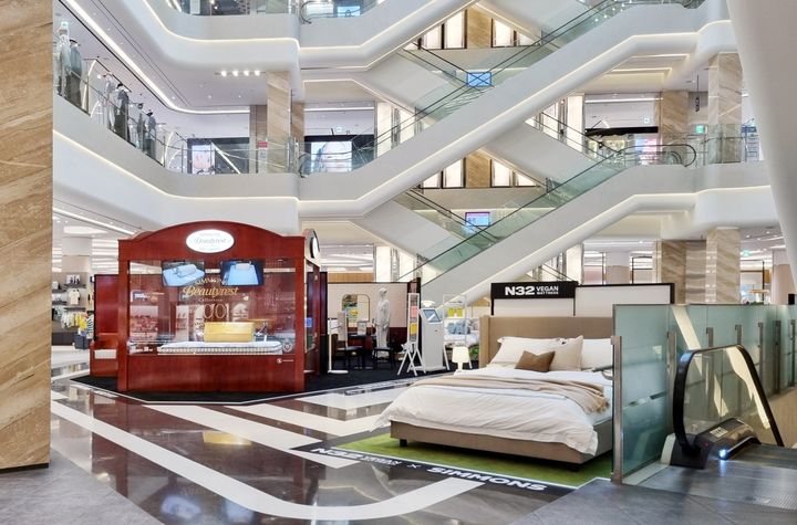 [서울=뉴시스] '뷰티레스트 X N32' 팝업 행사. (사진=시몬스 제공) 2025.08.29. photo@newsis.com *재판매 및 DB 금지