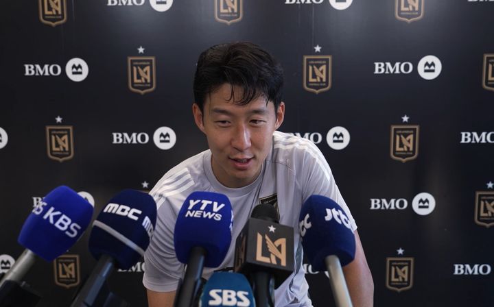 [서울=뉴시스]LAFC 손흥민 기자회견. (사진=LAFC 제공) 2025.08.30. photo@newsis.com *재판매 및 DB 금지