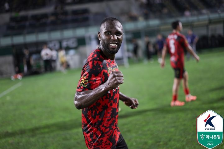 [서울=뉴시스] 프로축구 K리그2 김포FC의 루이스. (사진=한국프로축구연맹 제공) *재판매 및 DB 금지