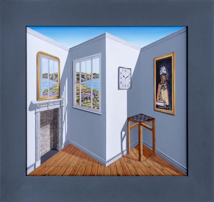 Unstable 2018, oil on board construction, 71 x 75.5 x 18 cms *재판매 및 DB 금지