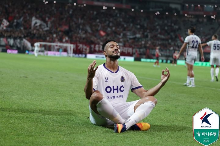 [서울=뉴시스] 프로축구 K리그1 FC안양의 모따. (사진=한국프로축구연맹 제공)