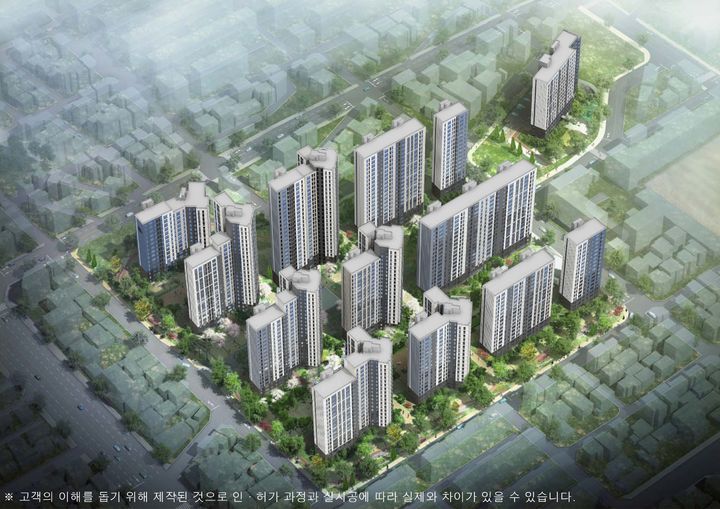 [서울=뉴시스] 두산위브&수자인 부평 더퍼스트 조감도. (사진=두산건설 제공) 2025.09.01. photo@newsis.com *재판매 및 DB 금지