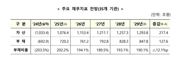 2025~2029년 공공기관 중장기 재무관리계획 *재판매 및 DB 금지