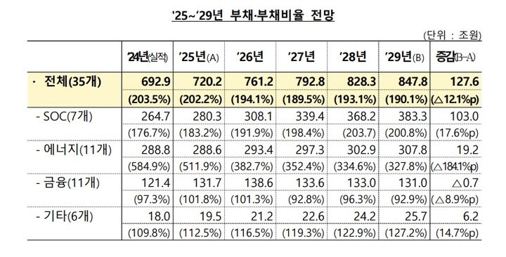 2025~2029년 공공기관 중장기 재무관리계획 *재판매 및 DB 금지