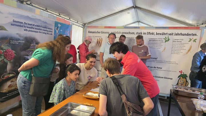 [금산=뉴시스] 금산군, 프랑크푸르트 박물관 강변축제 홍보부스 운영 모습 *재판매 및 DB 금지