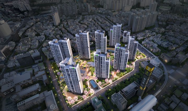 [서울=뉴시스] 아이에스동서 수주한 대구 원대2가 주택재개발정비사업 조감도. 2025.09.01. (자료=아이에스동서 제공) photo@newsis.com *재판매 및 DB 금지