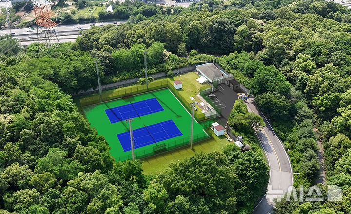 성남시, 상수도 지하 탱크 부지 테니스장으로 변신