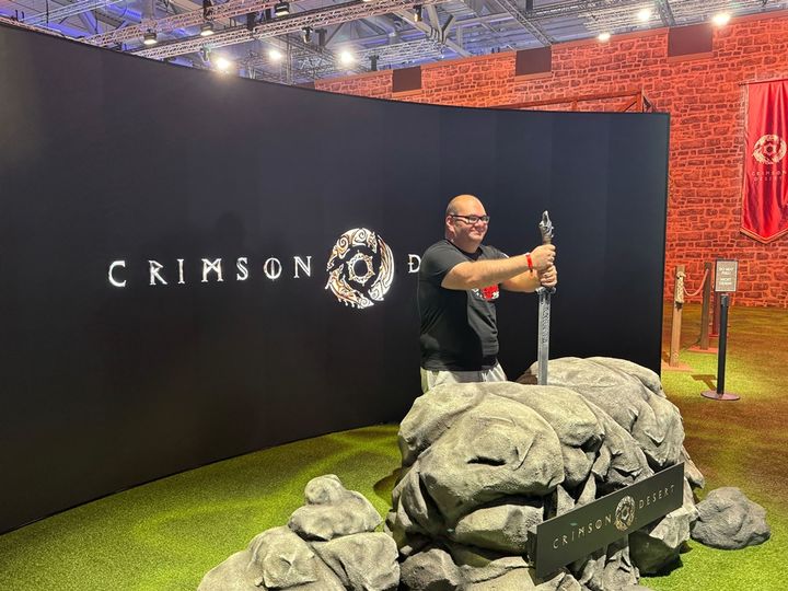 펄어비스가 '게임스컴 2025'에서 운영한 붉은사막 포토스팟. (사진=펄어비스 제공) *재판매 및 DB 금지