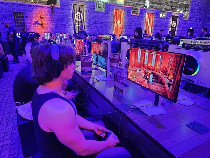 펄어비스가 '게임스컴 2025'에서 운영한 붉은사막 데모 시연 현장. (사진=펄어비스 제공) *재판매 및 DB 금지