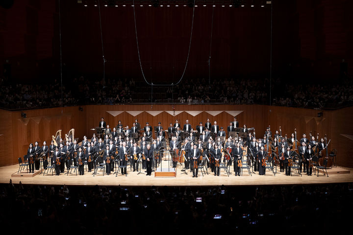 [서울=뉴시스] 지난달 29일 서울 서초구 예술의전당 콘서트홀에서 열린 'KBS교향악단 제817회 정기연주회' 연주 모습. (사진=KBS교향악단 제공) 2025.09.01. photo@newsis.com *재판매 및 DB 금지