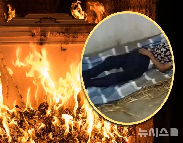  [뉴시스]중국 공무원들이 한 노인의 가족에게 생전에 화장을 강요해 비난을 받고 있다. (사진=SCMP) 2025.8.31