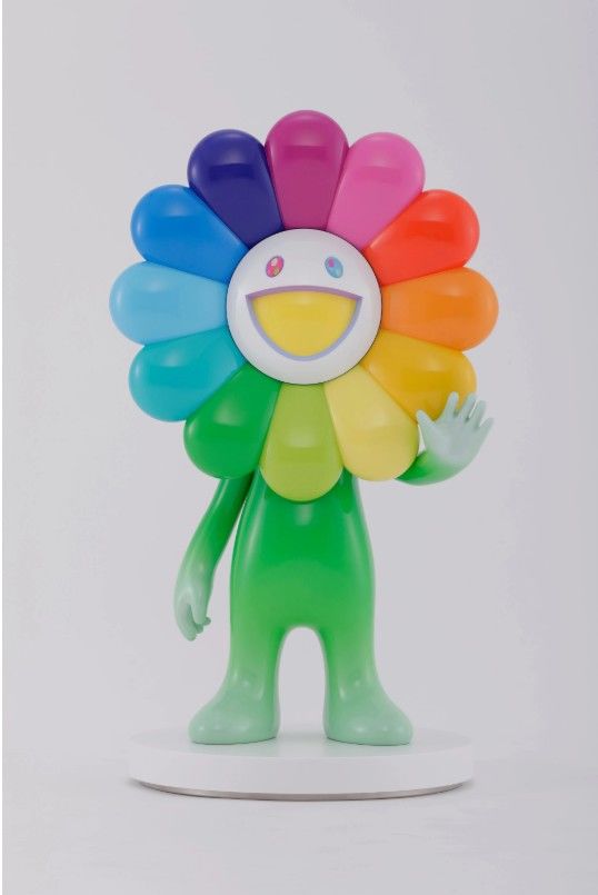 Takashi Murakami Hello Flowerian, 2024 FRP, urethane paint, and stainless steel on a corian base 28 5/8 x 17 5/8 x 8 7/8 inches (72.5 x 44.6 x 22.6 cm) Edition of 3 + 2 AP © 2024 Takashi Murakami/Kaikai Kiki Co., Ltd. All Rights Reserved Courtesy the artist and Gagosian *재판매 및 DB 금지