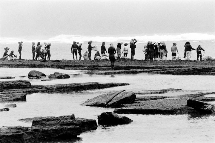 [제주=뉴시스] 현을생 작가가 1980~1990년대 촬영한 제주 해녀들의 모습. (사진=현을생 작가 제공) *재판매 및 DB 금지