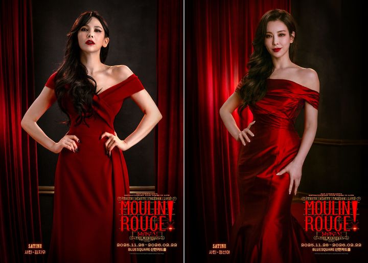 뮤지컬 '물랑루즈!' 사틴 역 김지우(왼쪽), 정선아. (사진=CJ ENM 제공) *재판매 및 DB 금지