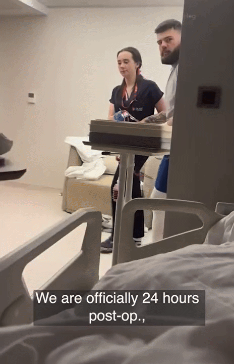 [뉴시스]엘리는 건강 검진 영상과 수술 과정을 틱톡 계정에 업로드했고, 현재 약 30만명이 넘는 팔로워를 보유하고 있다. (사진=데일리메일) 2025.9.1&nbsp; *재판매 및 DB 금지