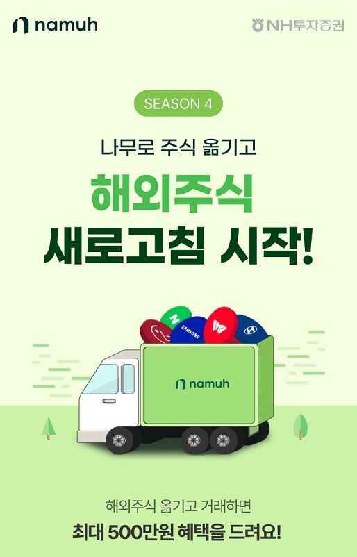NH투자증권, 해외주식 이벤트 진행…최대 500만원 지급