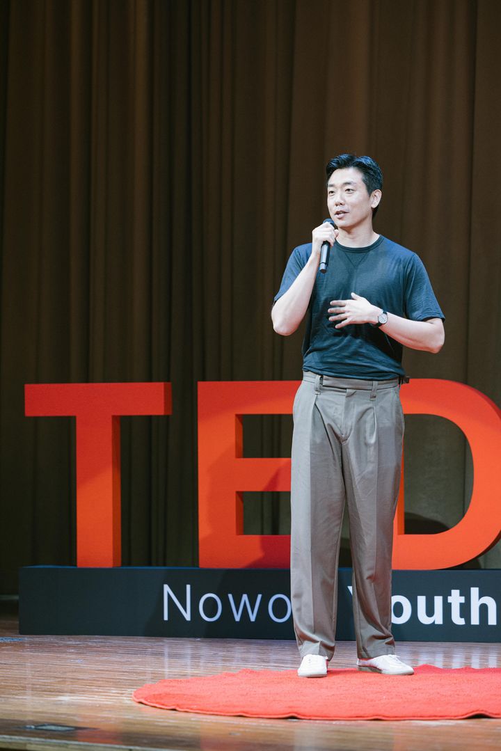 노현재 정신건강의학과 전문의가 지난달 30일 서울 노원구 성서대학교 로고스 홀에서 열린 'TEDxNowon Youth'에서 강연하고 있다. (사진=TEDxNowon Youth 조직위) *재판매 및 DB 금지