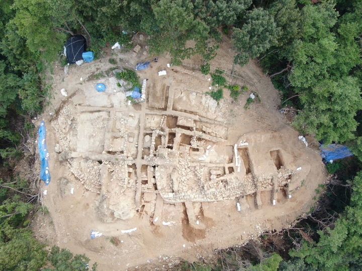 [부여=뉴시스]부여 가림성 서문지 발굴조사 현장. (사진= 부여군 제공)&nbsp; *재판매 및 DB 금지