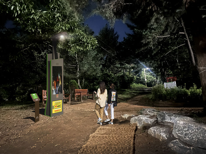 [서산=뉴시스] 부춘산 등산로 스마트폴 디자인. (사진=서산시 제공) 2025.09.03. photo@newsis.com *재판매 및 DB 금지