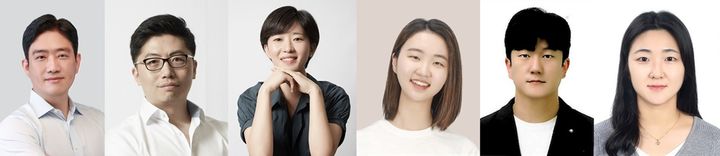 [울산=뉴시스] 울산과학기술원(UNIST) 연구진. 조승우 교수(왼쪽부터), 주진명 교수, 박태은 교수, 이소영 연구원, 김경환 연구원, 정혜진 연구원. (사진=UNIST 제공) 2025.09.03. photo@newsis.com *재판매 및 DB 금지