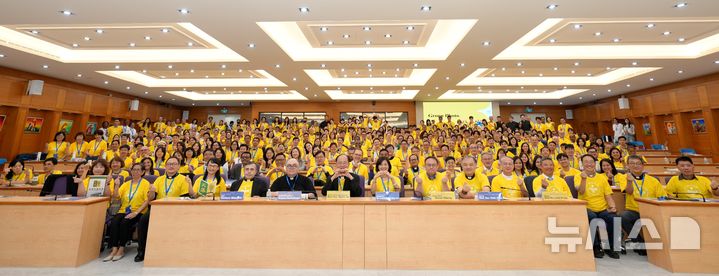 [부천=뉴시스]정일형 기자=가톨릭대학교가 대만 Providence University에서 열린 2025 ASEACCU 총회에 참석했다.(사진=가톨릭대 제공)