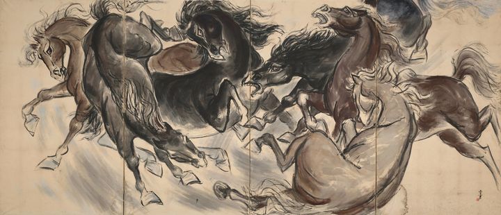 [서울=뉴시스]김기창의 '군마'