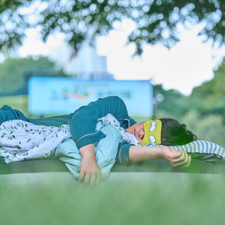 [서울=뉴시스]2024년 숲속 꿀잠대회 참가자 모습.(사진=유한킴벌리 제공) 2025.09.03. photo@newsis.com *재판매 및 DB 금지