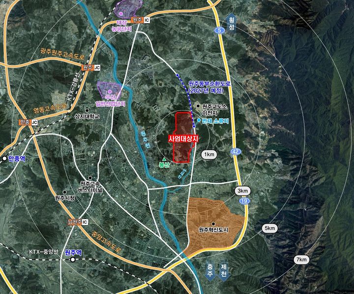 원주태봉일반산업단지㈜ 위치도. *재판매 및 DB 금지