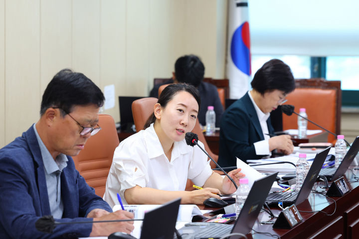 [서울=뉴시스] 곽향기 의원 질의. 2025.09.04. (사진=서울시의회 제공) *재판매 및 DB 금지