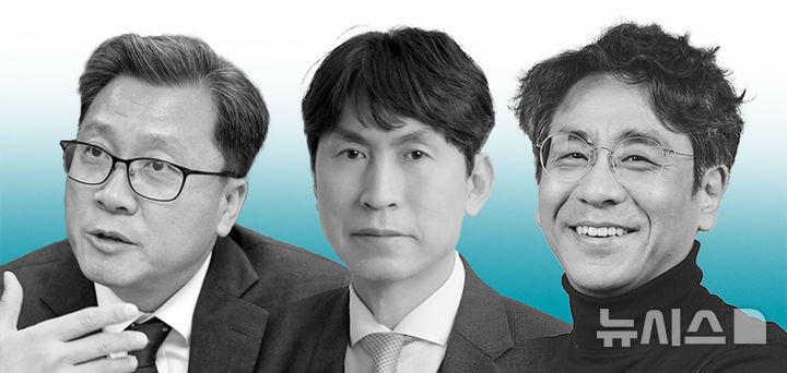 [서울=뉴시스] 왼쪽부터 임성호 종로학원 대표, 이만기 유웨이 교육평가연구소장, 김병진 이투스 교육평가연구소장 모습.