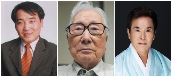 제70회 대한민국예술원상에 선정된 평론가 우찬제(왼쪽부터) 서양화가 이봉열, 무용가 채상묵. (사진=대한민국예술원 제공) *재판매 및 DB 금지